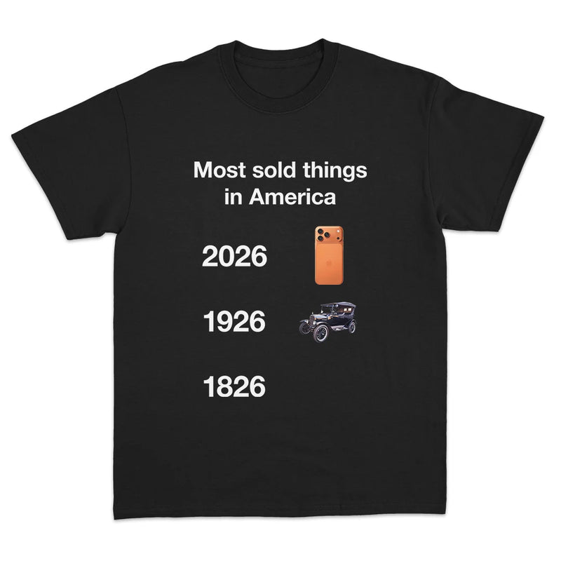 MOST SOLD THINGS IN AMERICA T-SHIRT