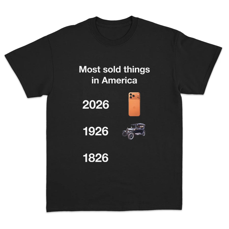 MOST SOLD THINGS IN AMERICA T-SHIRT